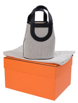 Hermes In-the-Loop 18 Ecru/Black Canvas & Black Swift Leather PHW