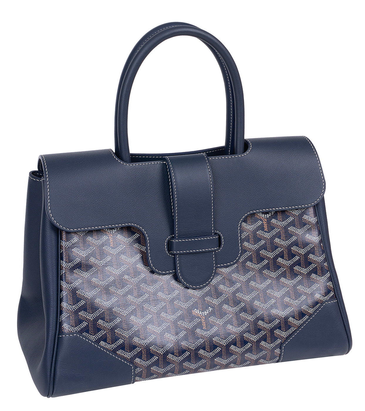 Goyard Blue Saigon Tote Bag