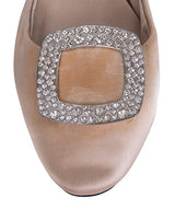 Roger Vivier Nude D'Orsay Satin Flat 39