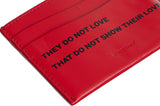 Burberry Red Card Holder