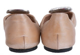 Roger Vivier Nude D'Orsay Satin Flat 39