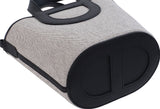 Hermes In-the-Loop 18 Ecru/Black Canvas & Black Swift Leather PHW