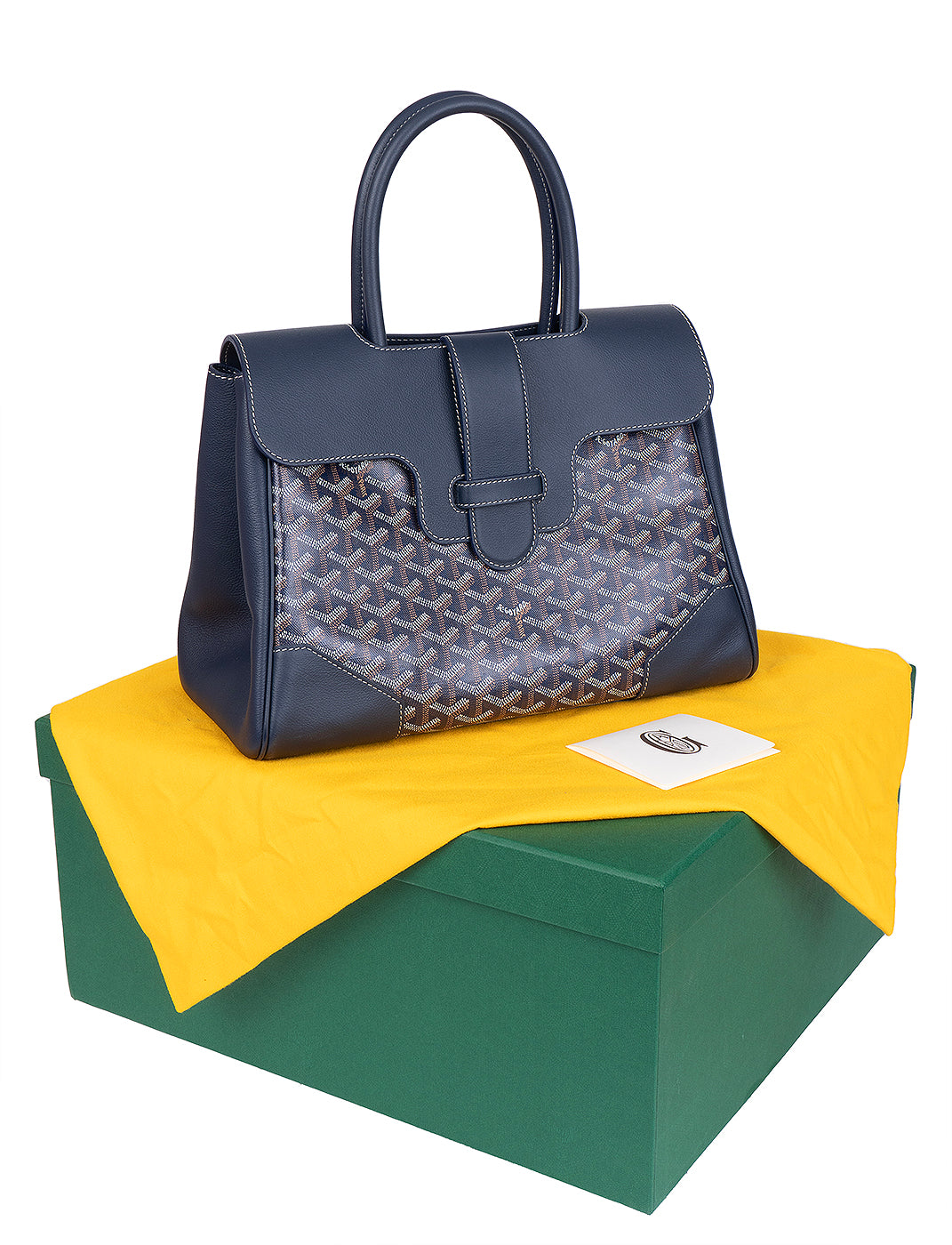 Goyard Blue Saigon Tote Bag