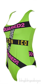 Neon Green One Piece Swimsuit