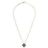 Van Cleef & Arpels Vintage Alhambra Blue Grey Sevres Porcelain Holiday Pendant 2026