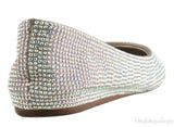 Silver Crystal Ballet Flat