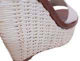 Louis Vuitton Bi-color Leather Wedge Sandals 41