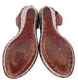 Louis Vuitton Bi-color Leather Wedge Sandals 41