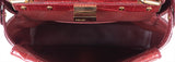 Fendi Mini Peekaboo Burgundy Crocodile Shoulder Bag GHW