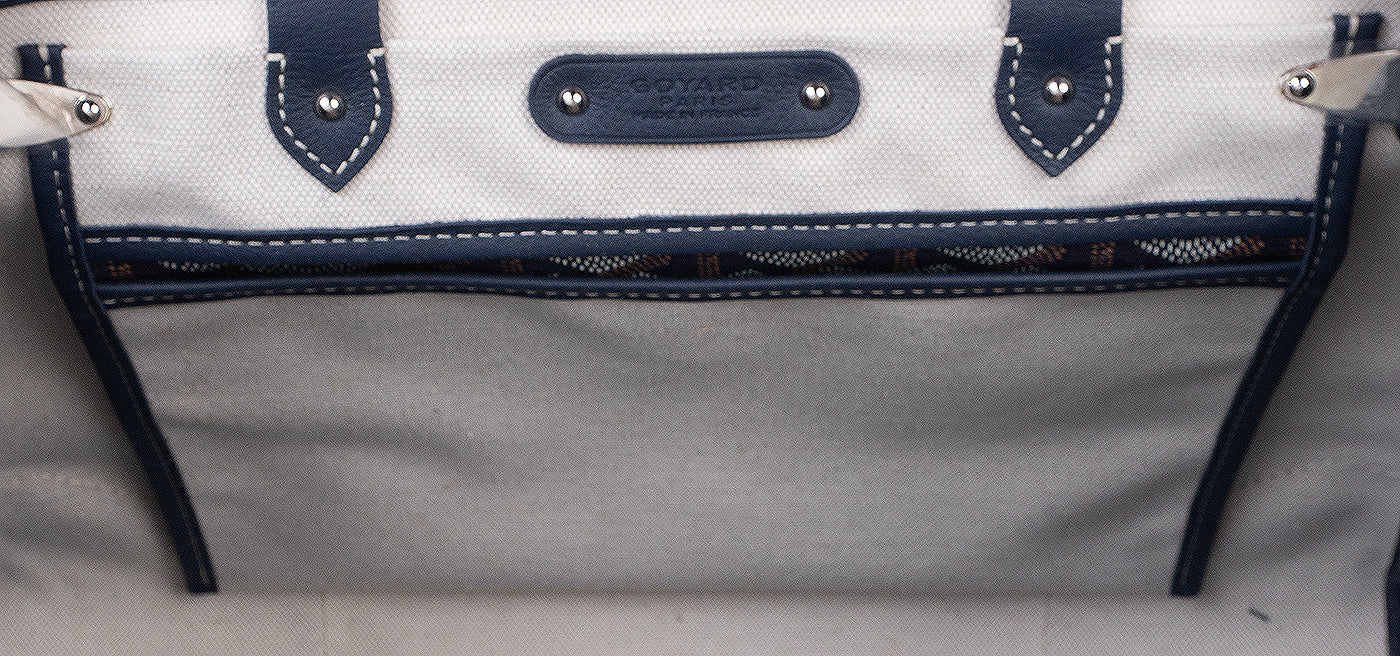 Goyard Blue Saigon Tote Bag