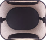 Hermes In-the-Loop 18 Ecru/Black Canvas & Black Swift Leather PHW