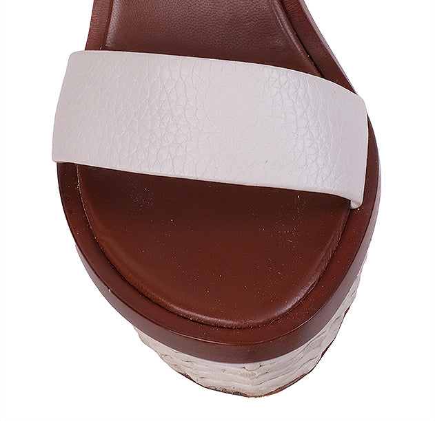 Louis Vuitton Bi-color Leather Wedge Sandals 41