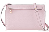 Pink Logo Embossed Clutch