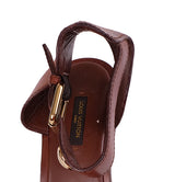 Louis Vuitton Bi-color Leather Wedge Sandals 41