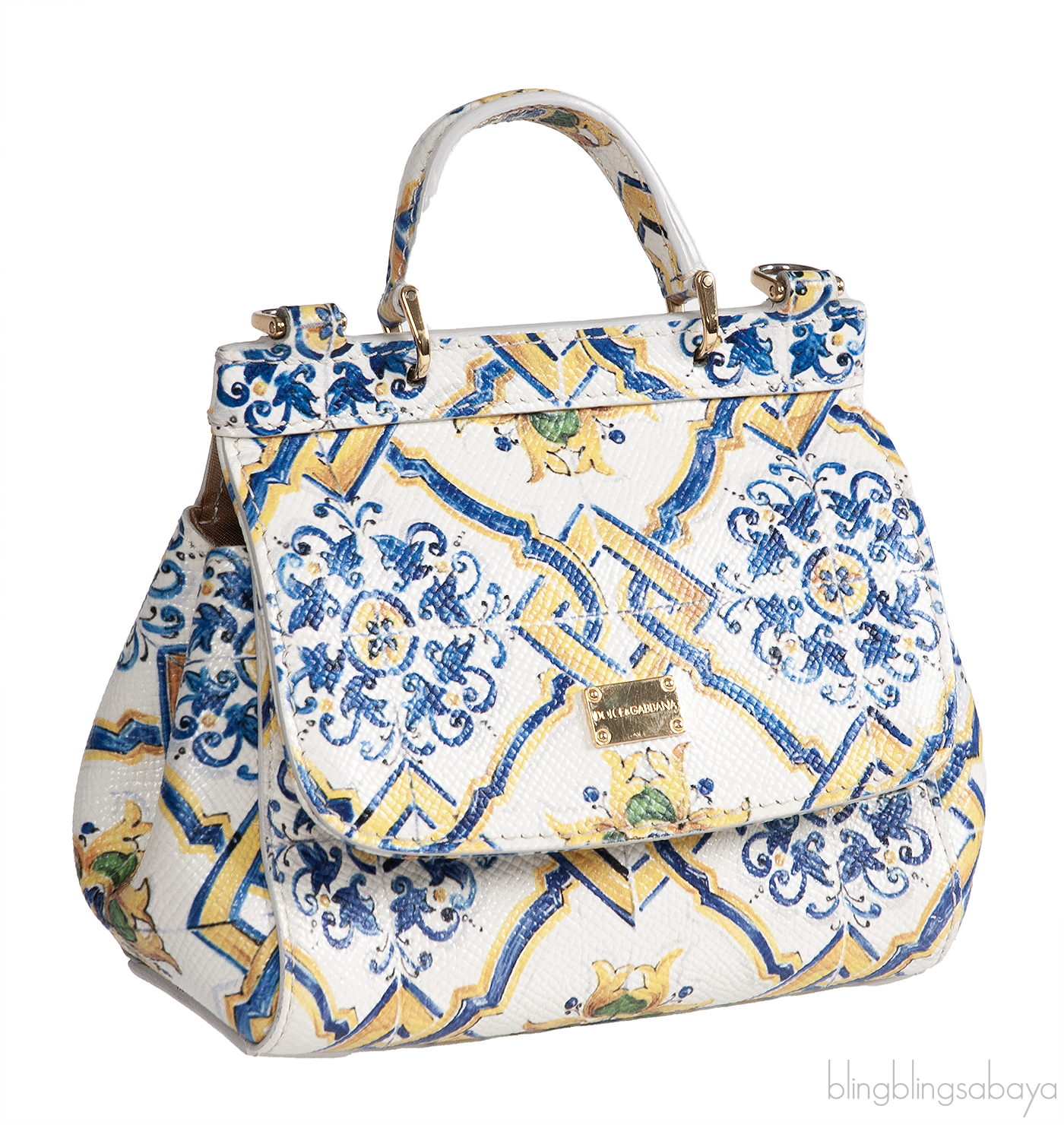 Majolica Print Miss Sicily Mini Shoulder Bag