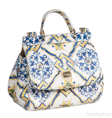 Majolica Print Miss Sicily Mini Shoulder Bag