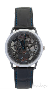 Slim d\'Hermès Squelette Lune Noire Watch
