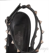 So Black Rockstud Heels