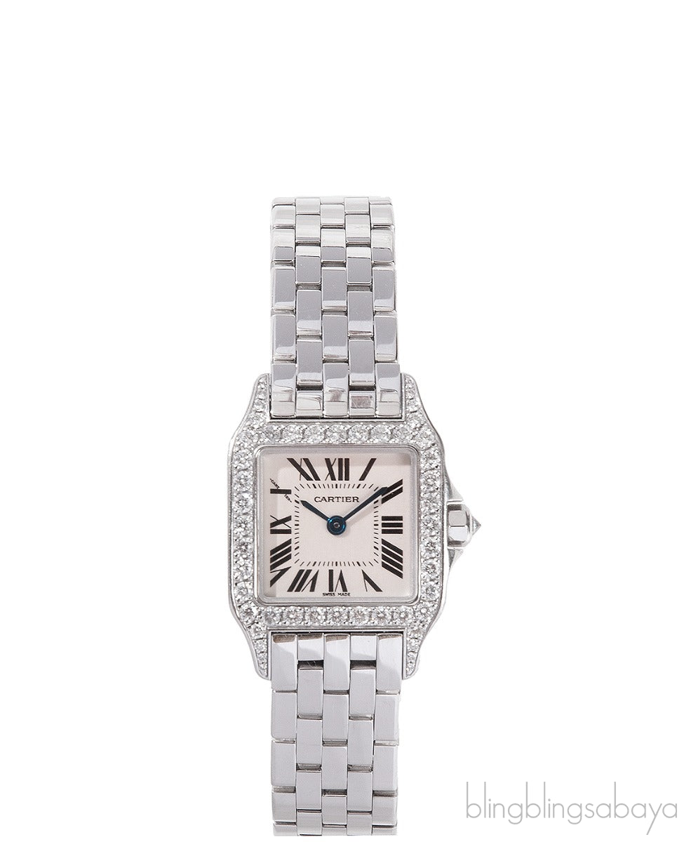 Cartier Panthere 18k White Gold Diamond Watch