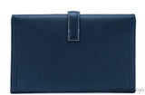 Jige Bleu Indigo Epsom Clutch