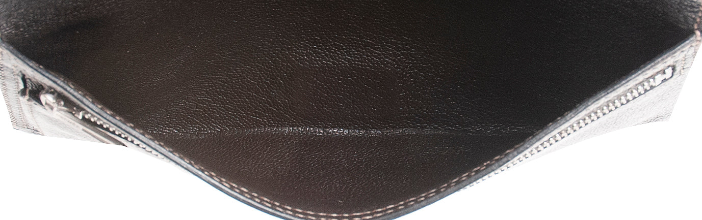 Hermes Bearn Wallet Havane Shiny Crocodile PHW