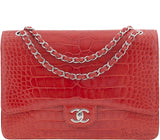 Classic Maxi Brick Croc Flap Bag