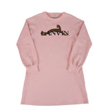 Lanvin Pink Leopard Logo Dress