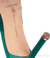 Emerald Jeweled Buckle Sandals