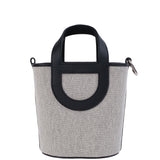 Hermes In-the-Loop 18 Ecru/Black Canvas & Black Swift Leather PHW