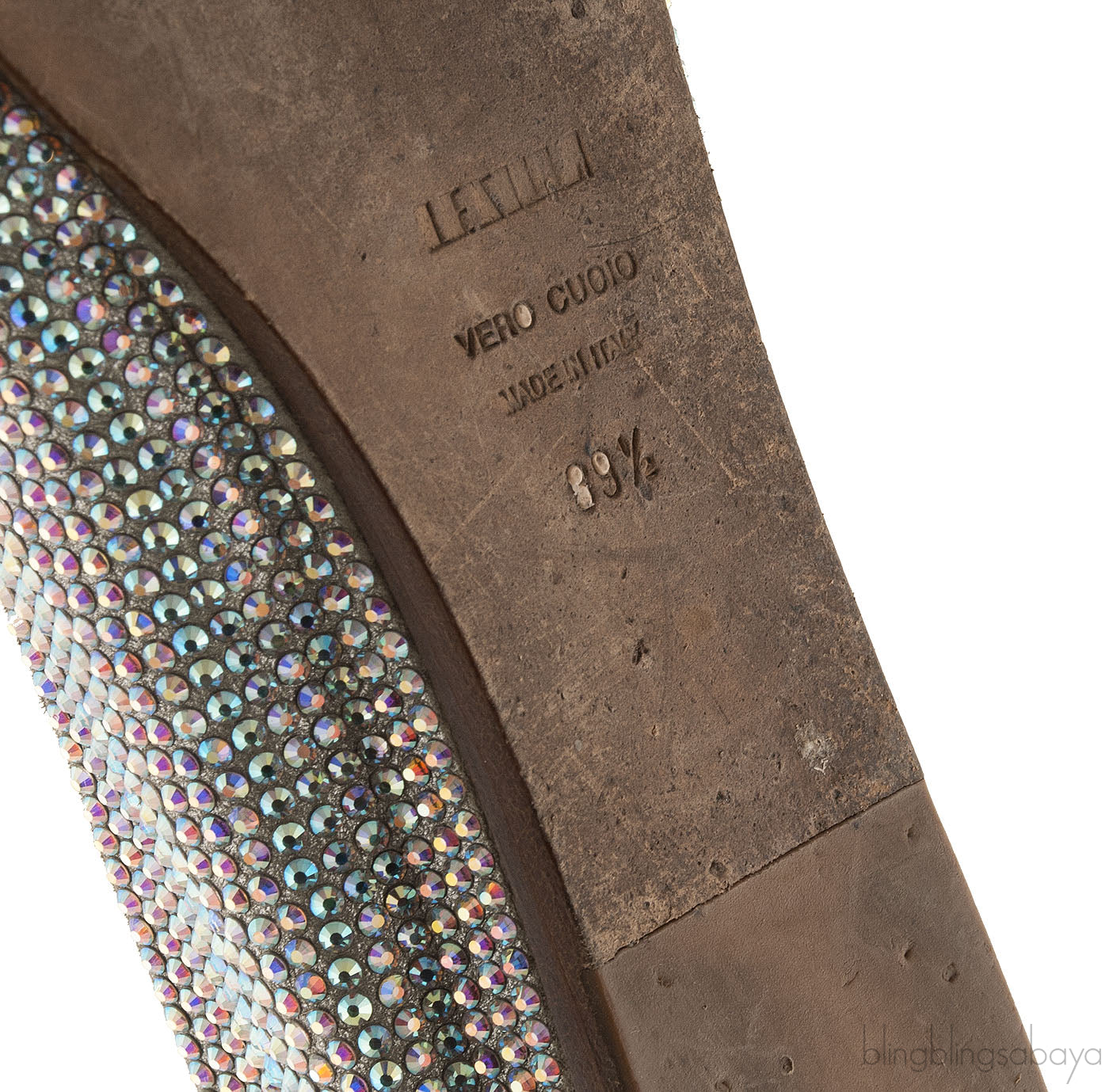 Silver Crystal Ballet Flat
