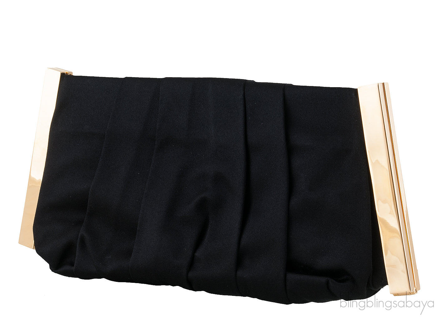 Dolce & Gabbana Miss Lady Black Satin Clutch