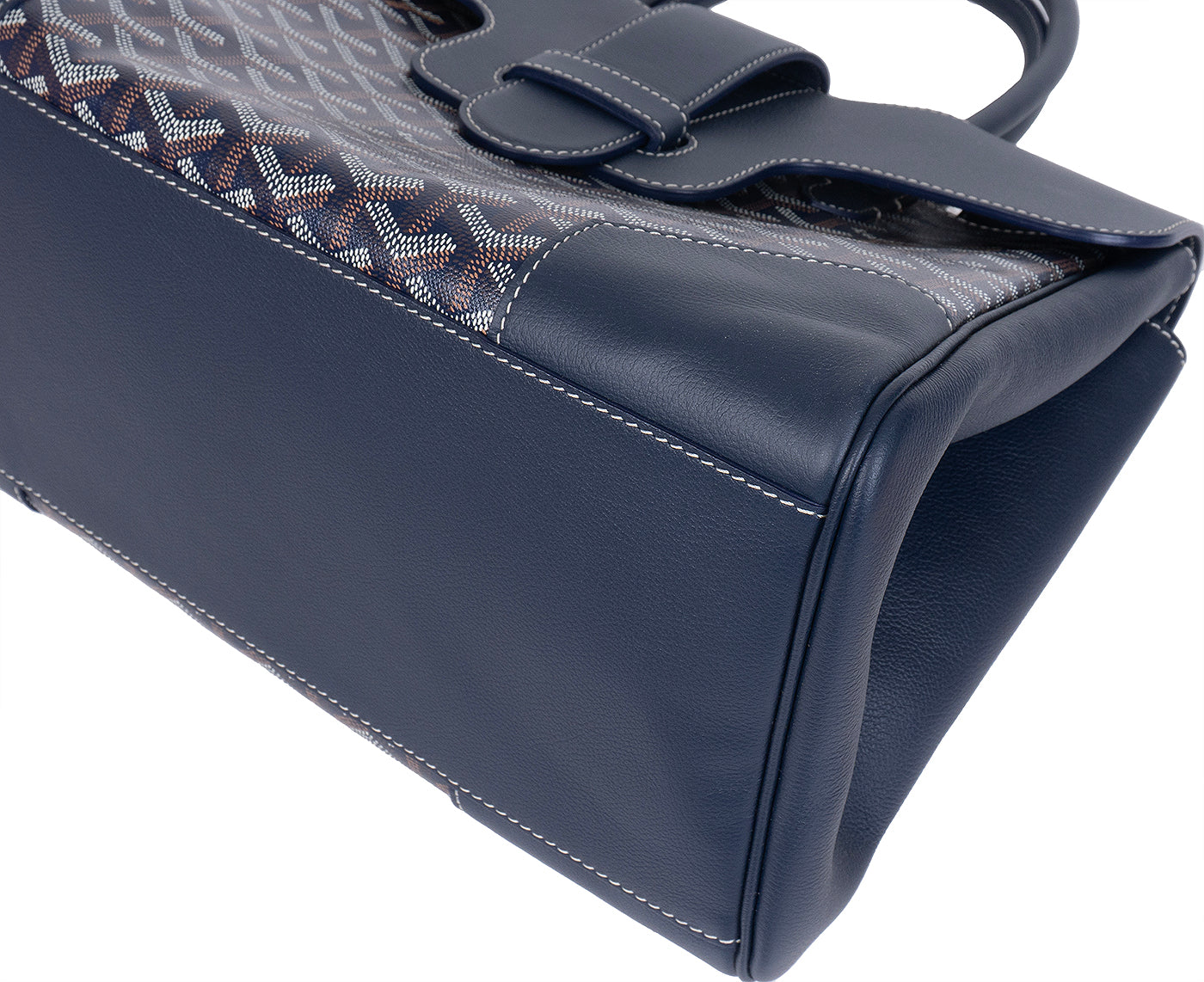 Goyard Blue Saigon Tote Bag
