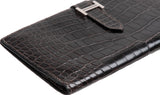 Hermes Bearn Wallet Havane Shiny Crocodile PHW