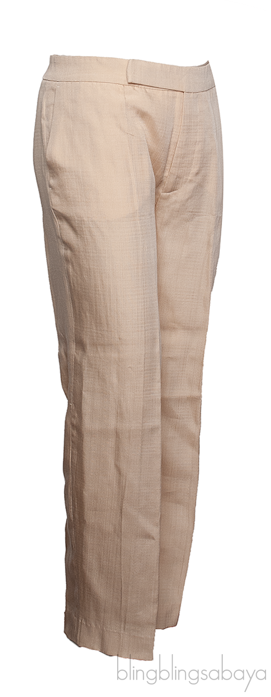 Beige Viscose Trouser