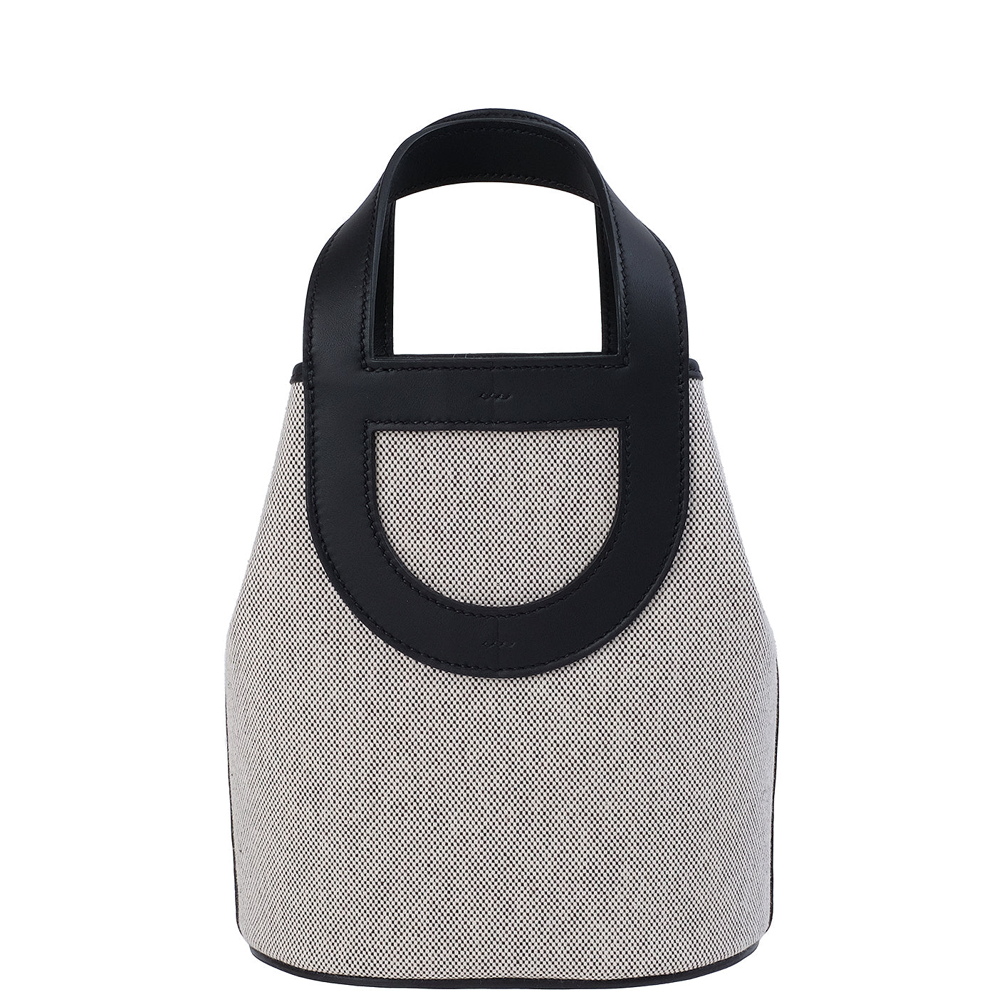 Hermes In-the-Loop 18 Ecru/Black Canvas & Black Swift Leather PHW