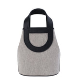 Hermes In-the-Loop 18 Ecru/Black Canvas & Black Swift Leather PHW