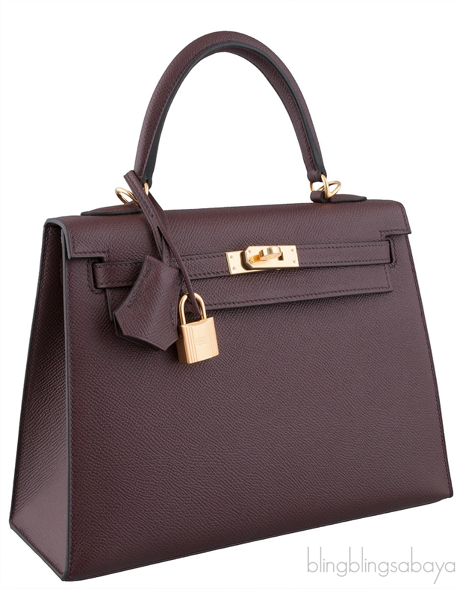 Kelly 25 Rouge Epsom Sellier GHW
