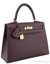 Kelly 25 Rouge Epsom Sellier GHW