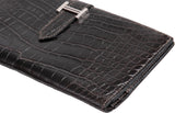 Hermes Bearn Wallet Havane Shiny Crocodile PHW