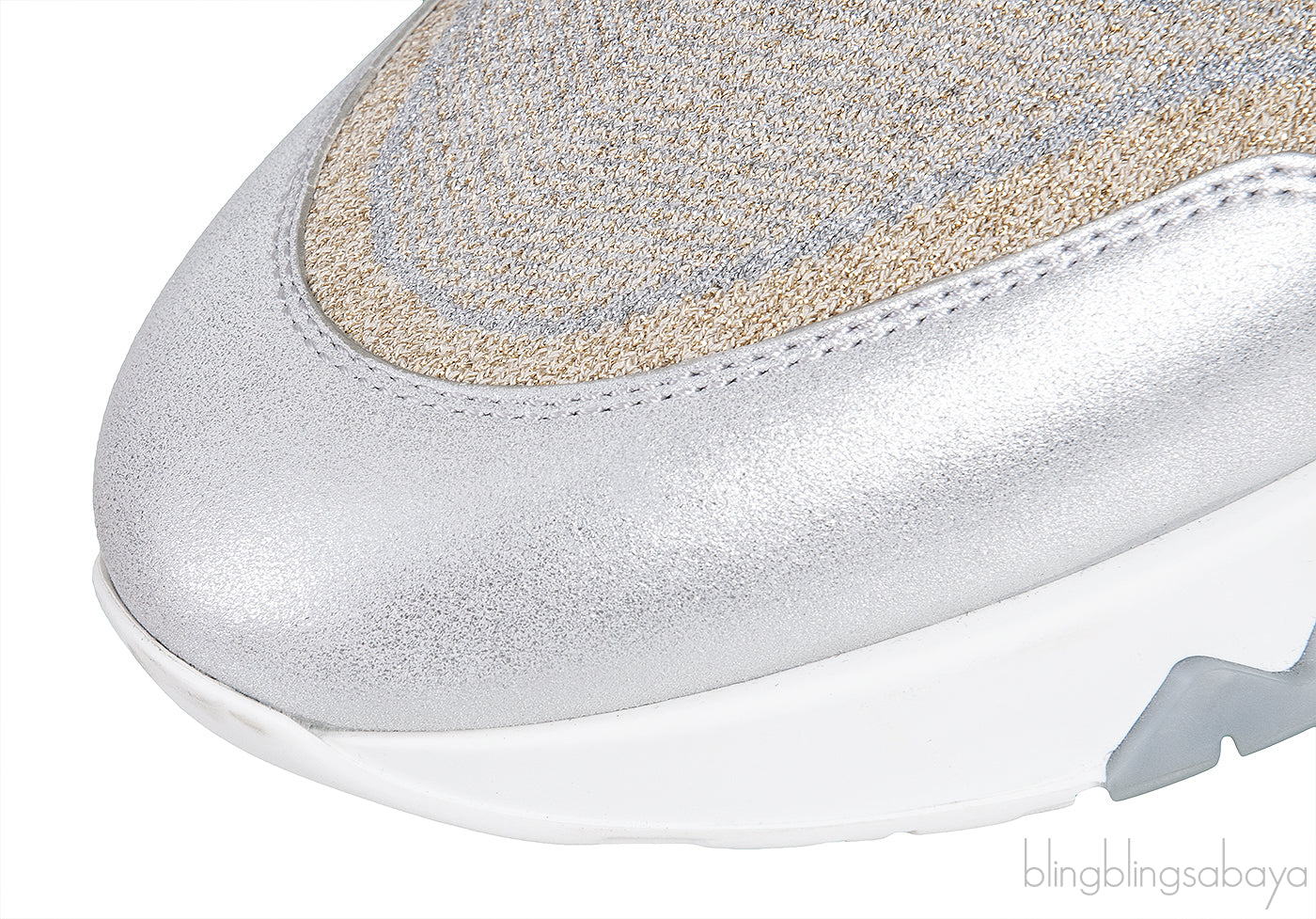 Hermes Metallic Silver/Gold Addict Sneakers