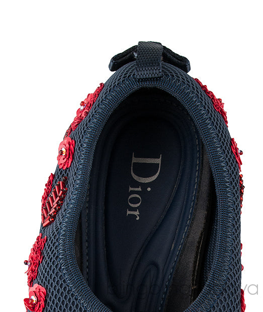 Navy  Blue Dior Fushion Sneakers