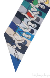 Hermes Les Baigneuses Printed Silk Twilly