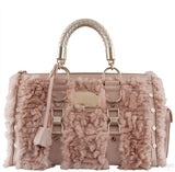 Blush Pink Fur Madonna Handbag