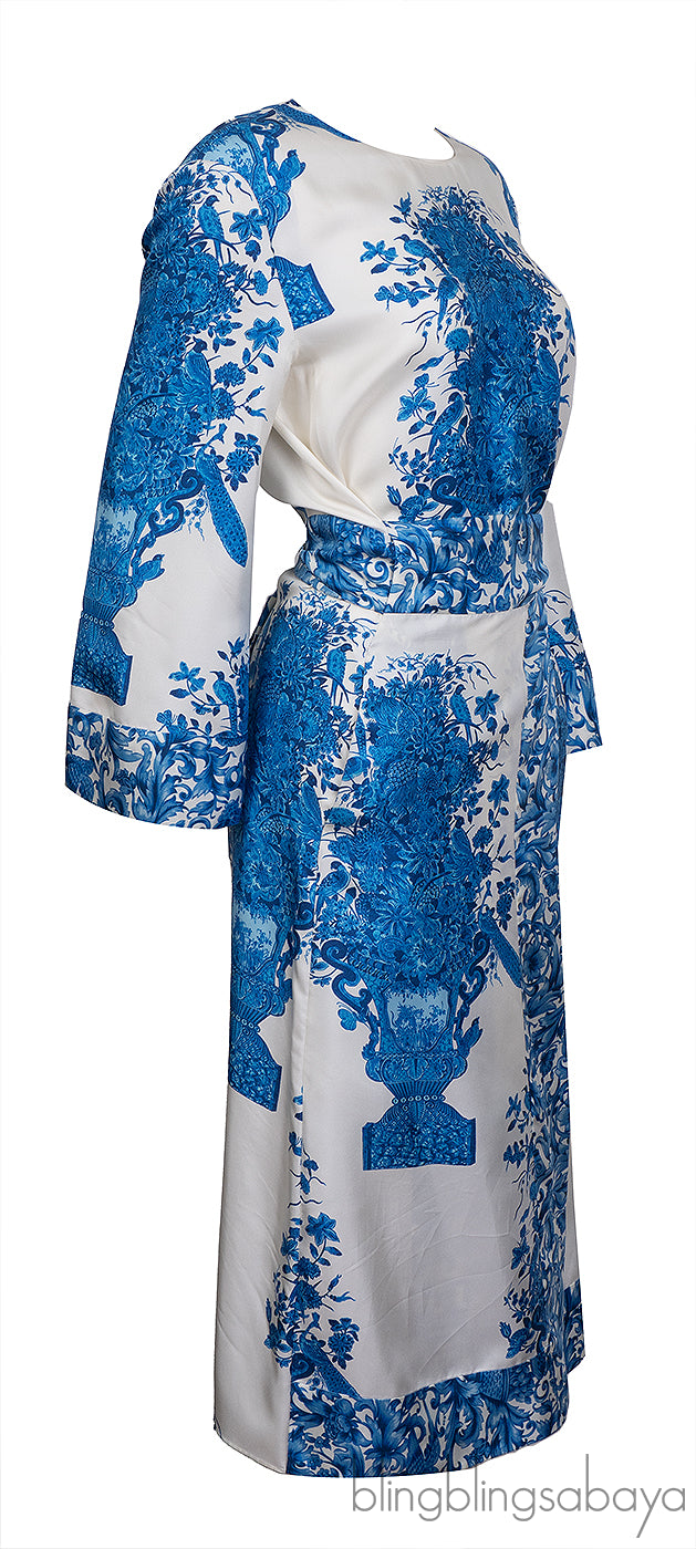 Valentino Garavani Floral-print Silk Midi Dress