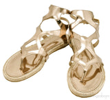 Metallic Gold Gladiator Sandals