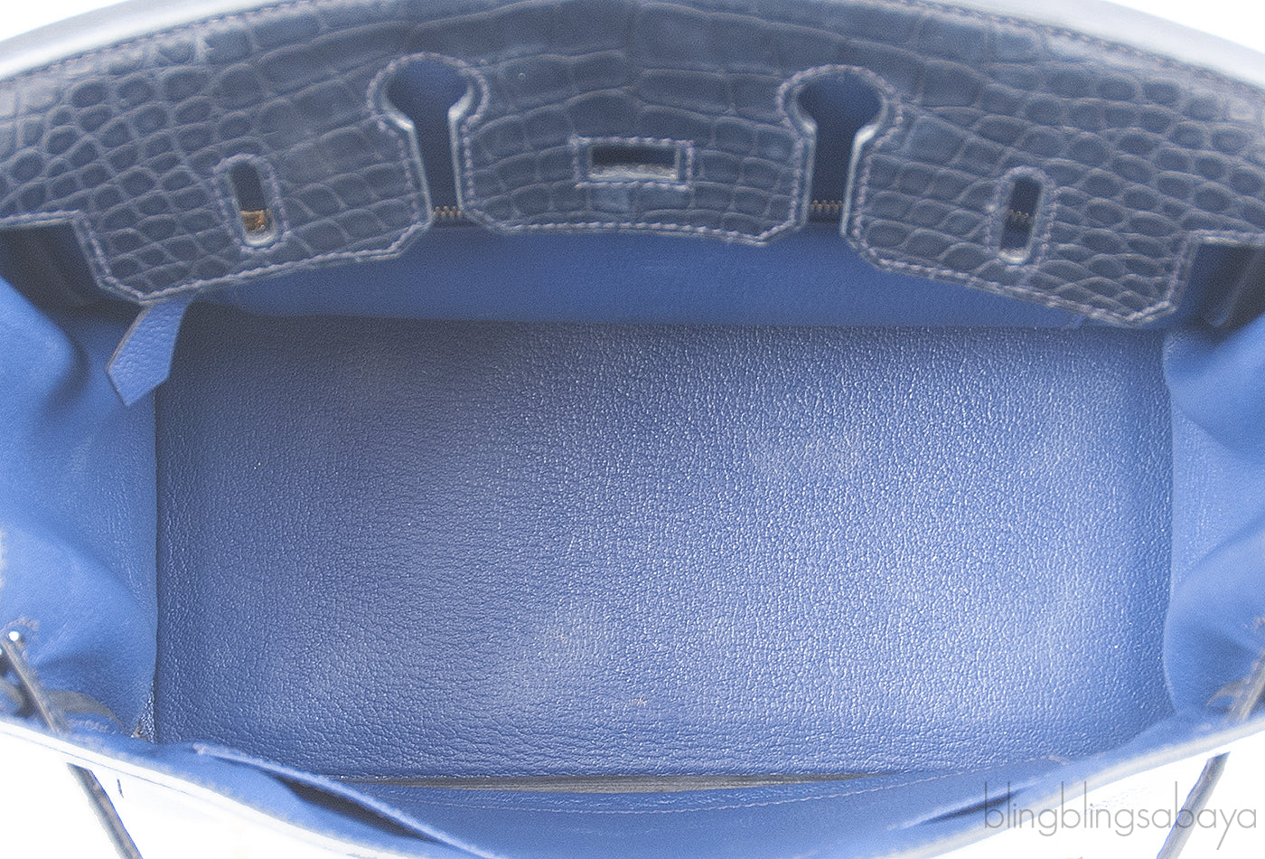 Hermes Birkin 25 Touch Blue Marine Matte Alligator and Blue Sapphire Taurillon Novillo GHW