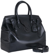 So Black Patent Soft Ricky Bag