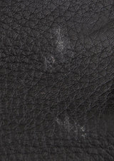 Black Bamboo Top Handle Bag