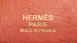 Hermes Kelly 32 Ghillies Rouge H Sunset and Brique Ostrich Bag