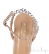 Crystal Embellished Suede Slingback